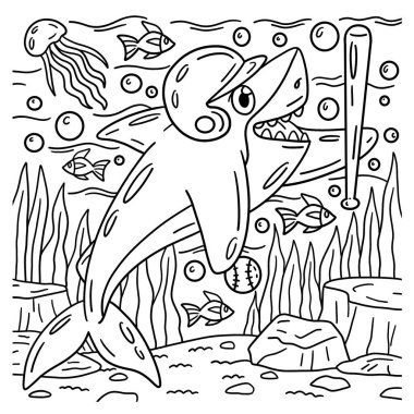 Beyzbol Köpekbalığı 'nın sevimli ve komik renkli sayfası. Çocuklar için saatlerce boyama eğlencesi sağlıyor. Renklendirmek için, bu sayfa çok kolaydır. Küçük çocuklar ve yeni yürümeye başlayanlar için uygun..