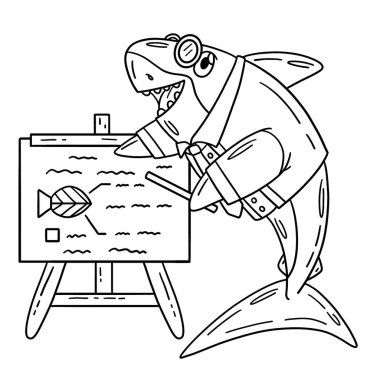 Profesör Köpekbalığı 'nın tuvalli şirin ve komik renkli bir sayfası. Çocuklar için saatlerce boyama eğlencesi sağlıyor. Renklendirmek için, bu sayfa çok kolaydır. Küçük çocuklar ve yeni yürümeye başlayanlar için uygun..