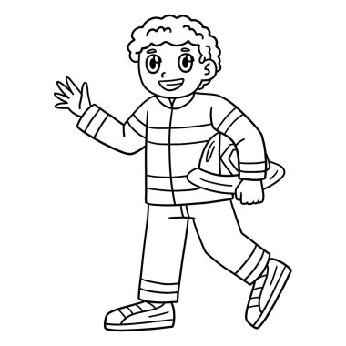 Bir itfaiyecinin şapkası olan sevimli ve komik renkli bir sayfası. Çocuklar için saatlerce boyama eğlencesi sağlıyor. Renklendirmek için, bu sayfa çok kolaydır. Küçük çocuklar ve yeni yürümeye başlayanlar için uygun..