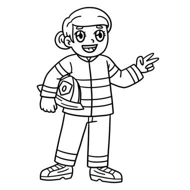 İtfaiyeci Kadın 'ın sevimli ve komik renkli bir sayfası. Çocuklar için saatlerce boyama eğlencesi sağlıyor. Renklendirmek için, bu sayfa çok kolaydır. Küçük çocuklar ve yeni yürümeye başlayanlar için uygun..