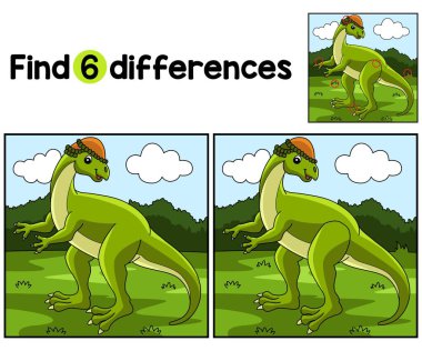 Bu Wannanosaurus Dinozor Çocuklar aktivite sayfasındaki farklılıkları bul ya da gözlemle. Çocuklar için eğlenceli ve eğitici bir bulmaca eşleştirme oyunudur..