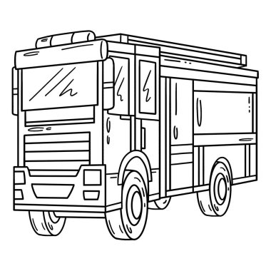 Güvenlik şapkalı bir itfaiyeci kamyonetinin sevimli ve komik renkli bir sayfası. Çocuklar için saatlerce boyama eğlencesi sağlıyor. Renklendirmek için, bu sayfa çok kolaydır. Küçük çocuklar ve yeni yürümeye başlayanlar için uygun..