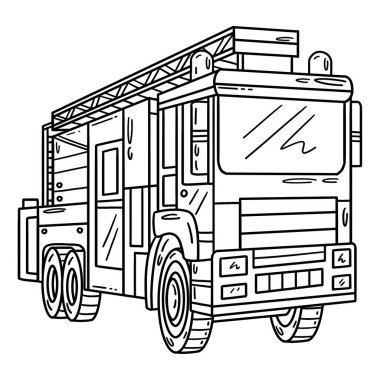 Güvenlik şapkalı bir itfaiyeci kamyonetinin sevimli ve komik renkli bir sayfası. Çocuklar için saatlerce boyama eğlencesi sağlıyor. Renklendirmek için, bu sayfa çok kolaydır. Küçük çocuklar ve yeni yürümeye başlayanlar için uygun..