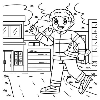 Bir itfaiyecinin şapkası olan sevimli ve komik renkli bir sayfası. Çocuklar için saatlerce boyama eğlencesi sağlıyor. Renklendirmek için, bu sayfa çok kolaydır. Küçük çocuklar ve yeni yürümeye başlayanlar için uygun..