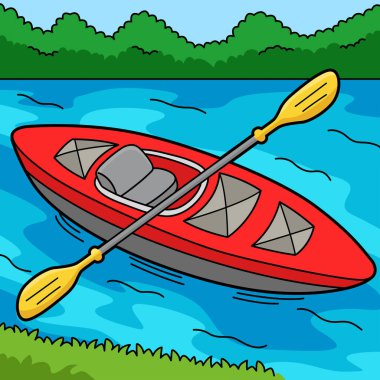 Bu karikatür parçası bir Kayak Aracı çizimini gösteriyor.