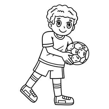 Futbol toplu bir çocuğun sevimli ve komik renkli sayfası. Çocuklar için saatlerce boyama eğlencesi sağlıyor. Renklendirmek için, bu sayfa çok kolaydır. Küçük çocuklar ve yeni yürümeye başlayanlar için uygun.. 