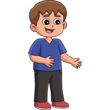 Bu karikatür parçası Mutlu Çocuk illüstrasyonunu gösteriyor.