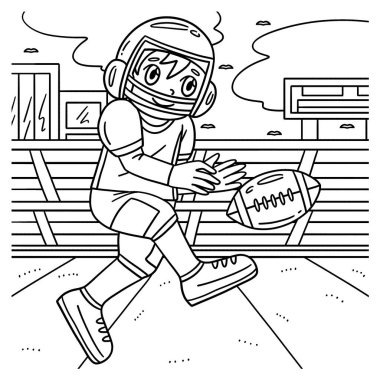 Amerikan Futbolcu Tekmeleyen Topunun sevimli ve komik renkli bir sayfası. Çocuklar için saatlerce boyama eğlencesi sağlıyor. Renklendirmek için, bu sayfa çok kolaydır. Küçük çocuklar ve yeni yürümeye başlayanlar için uygun..