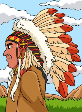 Bu karikatür Amerikan yerlilerinin resimlerini gösteriyor..