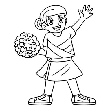 Ponponlarıyla el sallayan bir amigo kızın şirin ve komik renkli sayfası. Çocuklar için saatlerce boyama eğlencesi sağlıyor. Renklendirmek için, bu sayfa çok kolaydır. Küçük çocuklar ve yeni yürümeye başlayanlar için uygun.. 