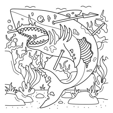 Zombi köpekbalığının sevimli ve komik renkli bir sayfası. Çocuklar için saatlerce boyama eğlencesi sağlıyor. Renklendirmek için, bu sayfa çok kolaydır. Küçük çocuklar ve yeni yürümeye başlayanlar için uygun..
