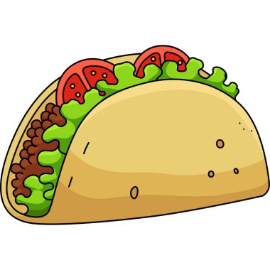 Bu karikatür bir Tacos illüstrasyonu gösteriyor.
