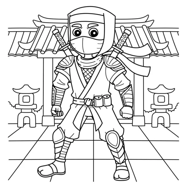 Zırhlı bir Ninja 'nın sevimli ve komik renkli sayfası. Çocuklar için saatlerce boyama eğlencesi sağlıyor. Renklendirmek için, bu sayfa çok kolaydır. Küçük çocuklar ve yeni yürümeye başlayanlar için uygun..