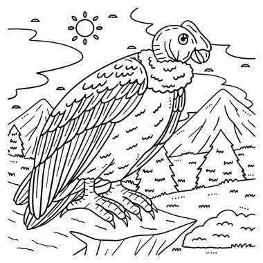 And Akbabası Kuşu 'nun sevimli ve komik renkli bir sayfası. Çocuklar için saatlerce boyama eğlencesi sağlıyor. Renklendirmek için, bu sayfa çok kolaydır. Küçük çocuklar ve yeni yürümeye başlayanlar için uygun..