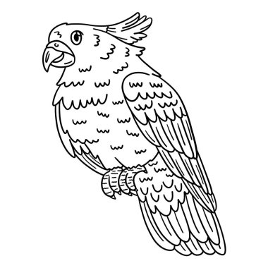 Bir Kakadu Kuşu 'nun şirin ve komik renkli sayfası. Çocuklar için saatlerce boyama eğlencesi sağlıyor. Renklendirmek için, bu sayfa çok kolaydır. Küçük çocuklar ve yeni yürümeye başlayanlar için uygun.. 