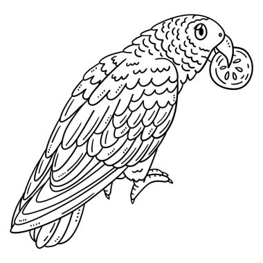 Afrika Gri Papağanı 'nın şirin ve komik renkli sayfası. Çocuklar için saatlerce boyama eğlencesi sağlıyor. Renklendirmek için, bu sayfa çok kolaydır. Küçük çocuklar ve yeni yürümeye başlayanlar için uygun.. 