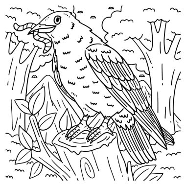 Crow Bird 'ün şirin ve komik renkli sayfası. Çocuklar için saatlerce boyama eğlencesi sağlıyor. Renklendirmek için, bu sayfa çok kolaydır. Küçük çocuklar ve yeni yürümeye başlayanlar için uygun..