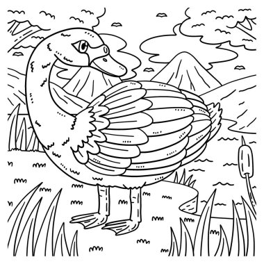 Beyaz Kuğu Kuşu 'nun şirin ve komik renkli sayfası. Çocuklar için saatlerce boyama eğlencesi sağlıyor. Renklendirmek için, bu sayfa çok kolaydır. Küçük çocuklar ve yeni yürümeye başlayanlar için uygun..