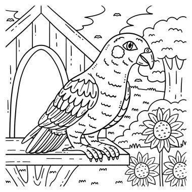 Pionus Papağan Kuşunun şirin ve komik renkli bir sayfası. Çocuklar için saatlerce boyama eğlencesi sağlıyor. Renklendirmek için, bu sayfa çok kolaydır. Küçük çocuklar ve yeni yürümeye başlayanlar için uygun..