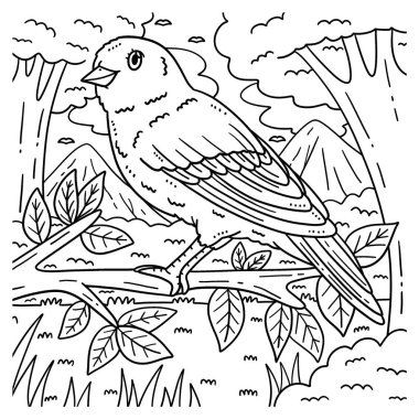 Kanarya kuşunun sevimli ve komik renkli sayfası. Çocuklar için saatlerce boyama eğlencesi sağlıyor. Renklendirmek için, bu sayfa çok kolaydır. Küçük çocuklar ve yeni yürümeye başlayanlar için uygun..