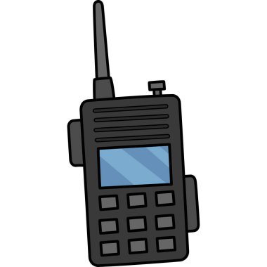 Bu karikatür klibinde Radyo Walkie Talkie illüstrasyonu var.. 