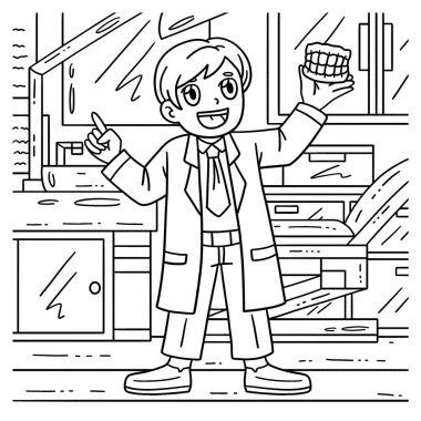 Diş Hekimi Takma Diş 'in şirin ve komik renkli bir sayfası. Çocuklar için saatlerce boyama eğlencesi sağlıyor. Renklendirmek için, bu sayfa çok kolaydır. Küçük çocuklar ve yeni yürümeye başlayanlar için uygun..