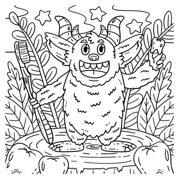 Diş Bakımı Canavarı 'nın sevimli ve komik renkli sayfası. Çocuklar için saatlerce boyama eğlencesi sağlıyor. Renklendirmek için, bu sayfa çok kolaydır. Küçük çocuklar ve yeni yürümeye başlayanlar için uygun..