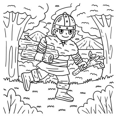 Viking Çocuk Toplama Kütükleri 'nin şirin ve komik renkli bir sayfası. Çocuklar için saatlerce boyama eğlencesi sağlıyor. Renklendirmek için, bu sayfa çok kolaydır. Küçük çocuklar ve yeni yürümeye başlayanlar için uygun..