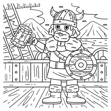 Viking İçme Mead 'inin şirin ve komik renkli bir sayfası. Çocuklar için saatlerce boyama eğlencesi sağlıyor. Renklendirmek için, bu sayfa çok kolaydır. Küçük çocuklar ve yeni yürümeye başlayanlar için uygun..