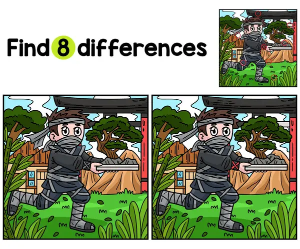 Bu Ninja taşıyan Bonsai çocuk aktivite sayfasında farklılıkları bul ya da tespit et. Çocuklar için eğlenceli ve eğitici bir bulmaca eşleştirme oyunu.