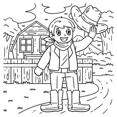 Kovboy şapkasının sevimli ve komik renkli bir sayfası. Çocuklar için saatlerce boyama eğlencesi sağlıyor. Renklendirmek için, bu sayfa çok kolaydır. Küçük çocuklar ve yeni yürümeye başlayanlar için uygun.. 