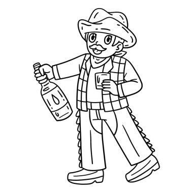 Viskili bir kovboyun şirin ve komik renkli sayfası. Çocuklar için saatlerce boyama eğlencesi sağlıyor. Renklendirmek için, bu sayfa çok kolaydır. Küçük çocuklar ve yeni yürümeye başlayanlar için uygun.. 