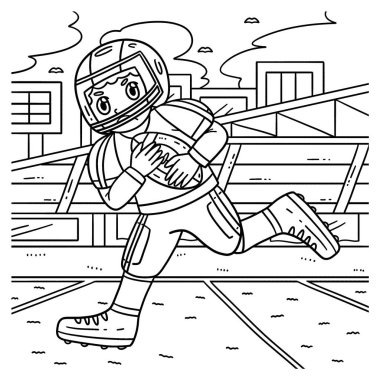 Bir Amerikan Futbolcusunun Gol Adaylığı 'nın sevimli ve komik renkli sayfası. Çocuklar için saatlerce boyama eğlencesi sağlıyor. Renklendirmek için, bu sayfa çok kolaydır. Küçük çocuklar ve yeni yürümeye başlayanlar için uygun.. 