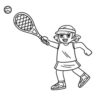 Tenis bayan oyuncusunun top kovalayan sevimli ve komik renkli bir sayfası. Çocuklar için saatlerce boyama eğlencesi sağlıyor. Renklendirmek için, bu sayfa çok kolaydır. Küçük çocuklar ve yeni yürümeye başlayanlar için uygun.. 