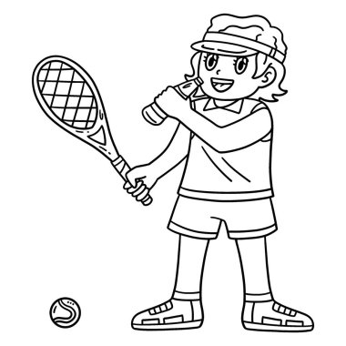 Tenis Kadın Oyuncusu İçen 'in sevimli ve komik renkli sayfası. Çocuklar için saatlerce boyama eğlencesi sağlıyor. Renklendirmek için, bu sayfa çok kolaydır. Küçük çocuklar ve yeni yürümeye başlayanlar için uygun.. 
