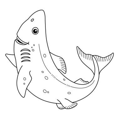 Grönland köpekbalığının sevimli ve komik renkli sayfası. Çocuklar için saatlerce boyama eğlencesi sağlıyor. Renklendirmek için, bu sayfa çok kolaydır. Küçük çocuklar ve yeni yürümeye başlayanlar için uygun.. 