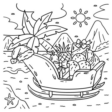 Temmuz kızağında meyveli bir Noel 'in şirin ve komik renkli sayfası. Çocuklar için saatlerce boyama eğlencesi sağlıyor. Renklendirmek için, bu sayfa çok kolaydır. Küçük çocuklar ve yeni yürümeye başlayanlar için uygun..