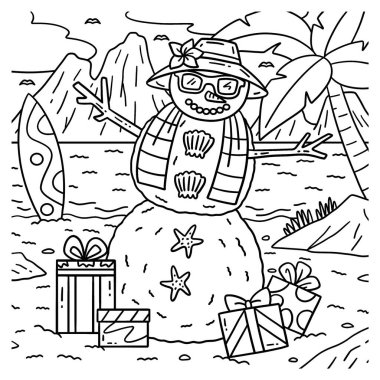 Temmuz ayında bir Noel 'in sevimli ve komik renkli sayfası Kardan Adam. Çocuklar için saatlerce boyama eğlencesi sağlıyor. Renklendirmek için, bu sayfa çok kolaydır. Küçük çocuklar ve yeni yürümeye başlayanlar için uygun..