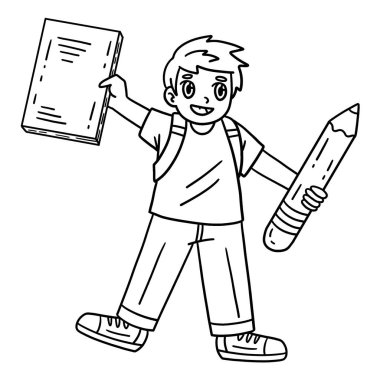Okulun İlk Çocuk Not Defteri 'nin şirin ve komik renkli sayfası. Çocuklar için saatlerce boyama eğlencesi sağlıyor. Renklendirmek için, bu sayfa çok kolaydır. Küçük çocuklar ve yeni yürümeye başlayanlar için uygun..