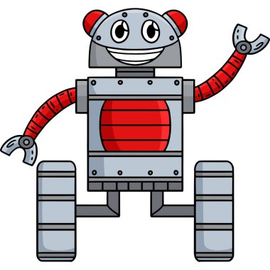 Bu karikatür, Tekerlekli Robot çizimini gösteriyor..