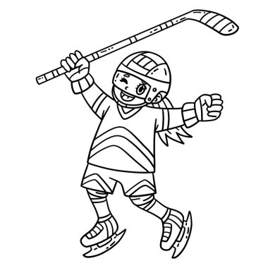 Buz hokeyi oyuncusunun zıplamasının sevimli ve komik renkli bir sayfası. Çocuklar için saatlerce boyama eğlencesi sağlıyor. Renklendirmek için, bu sayfa çok kolaydır. Küçük çocuklar ve yeni yürümeye başlayanlar için uygun.. 