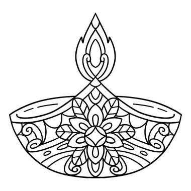 Diwali mumunun sevimli ve komik renkli bir sayfası. Çocuklar için saatlerce boyama eğlencesi sağlıyor. Renklendirmek için, bu sayfa çok kolaydır. Küçük çocuklar ve yeni yürümeye başlayanlar için uygun..