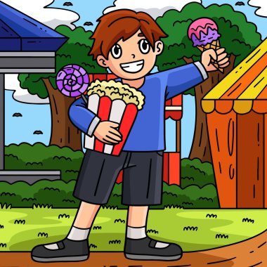 Bu karikatür klip Sirk Çocuğu İkramını gösteriyor..