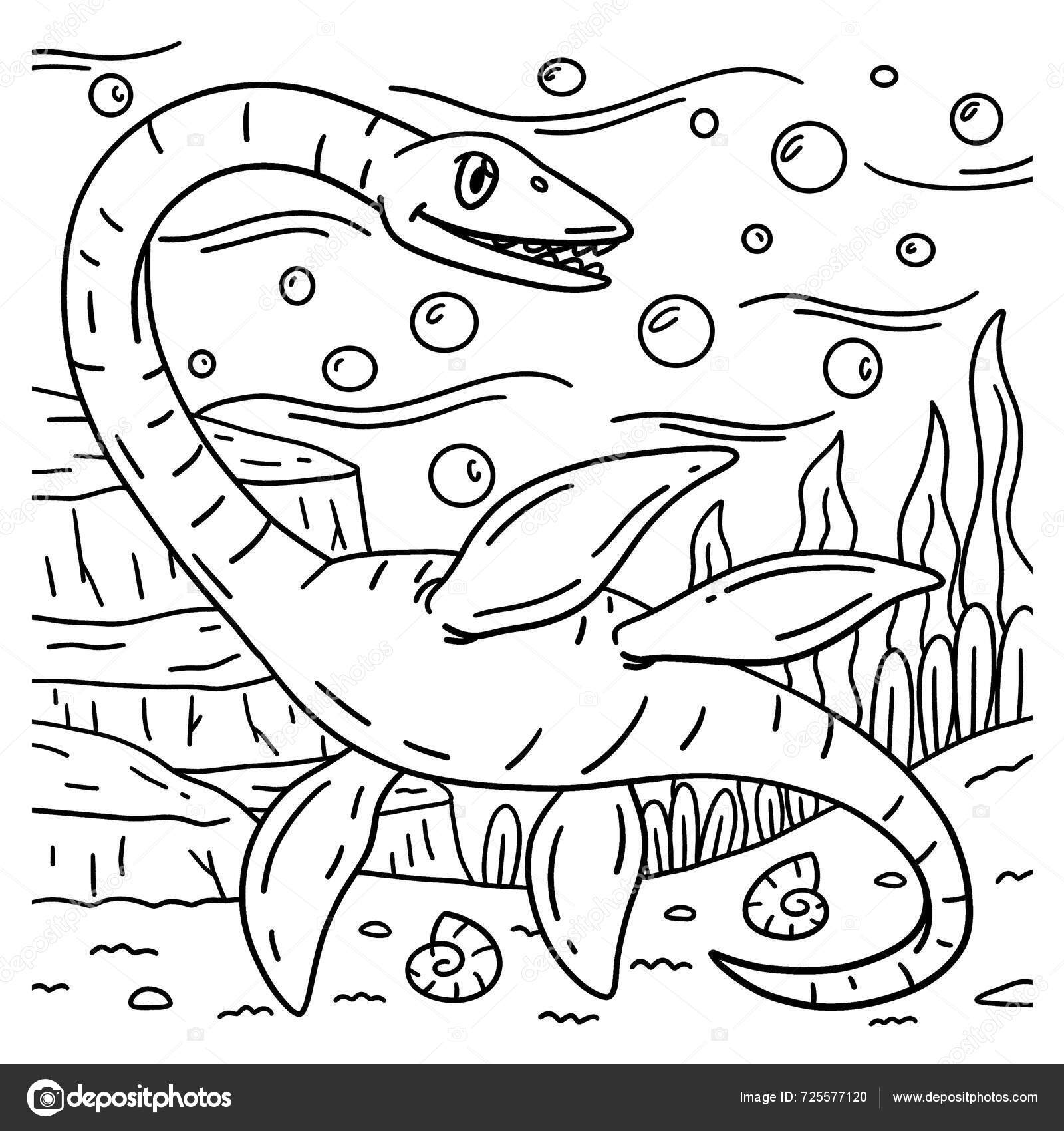 Elasmosaurus stockvektorer, royaltyfrie Elasmosaurus illustrasjoner |  DepositPhotos, image size:1600x1700