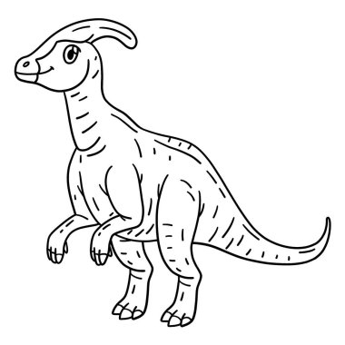 Parasaurolophus Dinozor 'un sevimli ve komik renkli sayfası. Çocuklar için saatlerce boyama eğlencesi sağlıyor. Renklendirmek için, bu sayfa çok kolaydır. Küçük çocuklar ve yeni yürümeye başlayanlar için uygun..