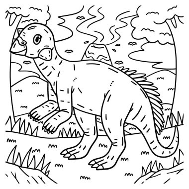 Psittacosaurus dinazorunun sevimli ve komik renkli sayfası. Çocuklar için saatlerce boyama eğlencesi sağlıyor. Renklendirmek için, bu sayfa çok kolaydır. Küçük çocuklar ve yeni yürümeye başlayanlar için uygun..