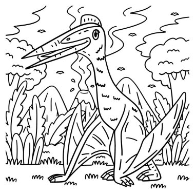 Bir Quetzacoatlus Dinozorunun sevimli ve komik renkli sayfası. Çocuklar için saatlerce boyama eğlencesi sağlıyor. Renklendirmek için, bu sayfa çok kolaydır. Küçük çocuklar ve yeni yürümeye başlayanlar için uygun..