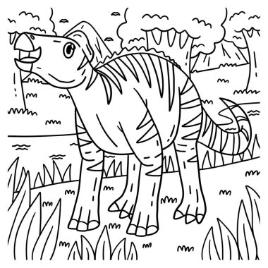 Edmontosaurus Dinozor 'un sevimli ve komik renkli sayfası. Çocuklar için saatlerce boyama eğlencesi sağlıyor. Renklendirmek için, bu sayfa çok kolaydır. Küçük çocuklar ve yeni yürümeye başlayanlar için uygun..