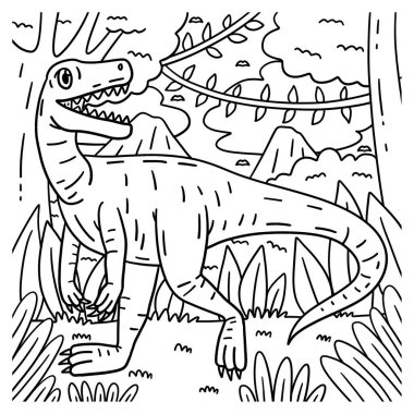 Herrerasaurus Dinozor 'un sevimli ve komik renkli sayfası. Çocuklar için saatlerce boyama eğlencesi sağlıyor. Renklendirmek için, bu sayfa çok kolaydır. Küçük çocuklar ve yeni yürümeye başlayanlar için uygun..