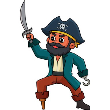 Bu karikatür, Korsan Dövüşü illüstrasyonunu gösteriyor..